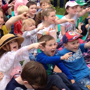 Kids enjoying Custard Pie