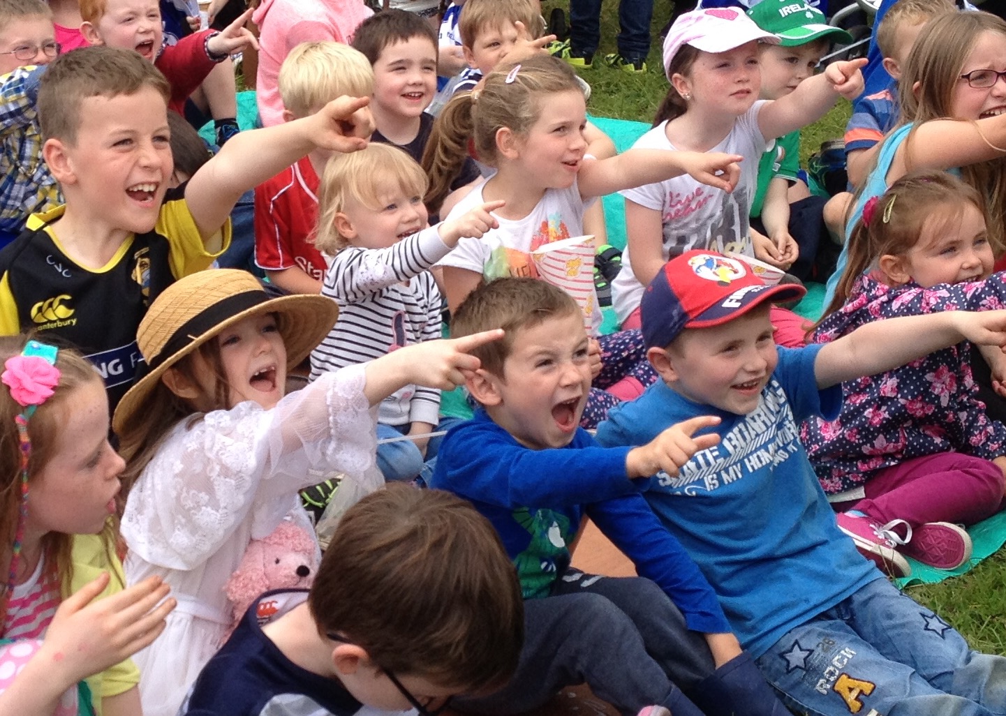 Kids enjoying Custard Pie